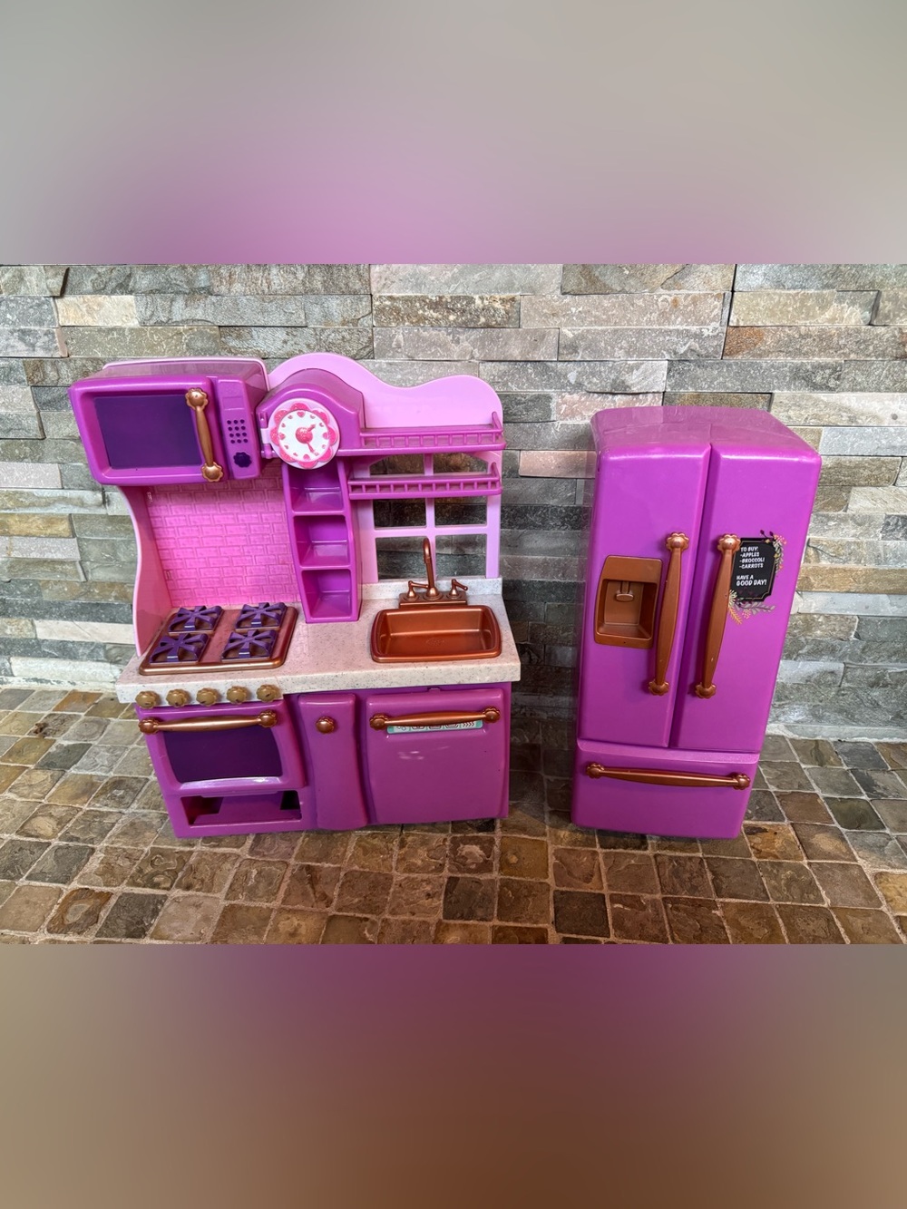 Our generation Play Kitchen Set with Refrigerator